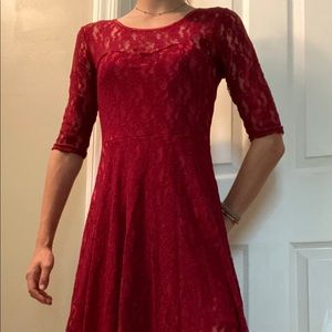 Sunnyfair Red lace Dress